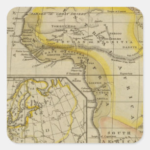 Afrika 27 vierkante sticker