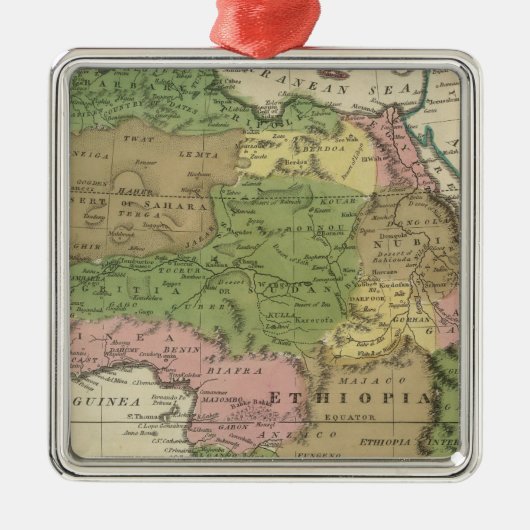 Afrika 2 metalen ornament (Voorkant)
