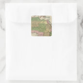 Afrika 2 vierkante sticker (Tas)