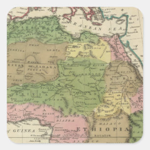 Afrika 2 vierkante sticker