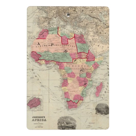 Afrika 30 mini klembord (Achterkant)
