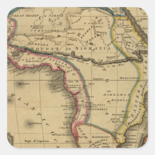 Afrika 30 vierkante sticker