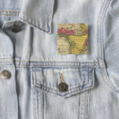 Afrika 33 vierkante button 5,1 cm (In situ)