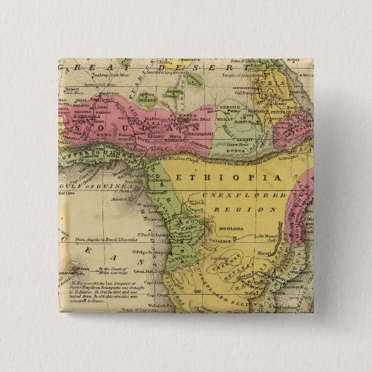 Afrika 33 vierkante button 5,1 cm (Voorkant)