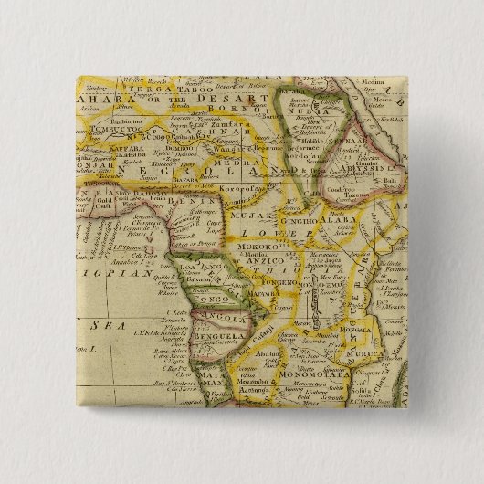 Afrika 34 vierkante button 5,1 cm (Voorkant)