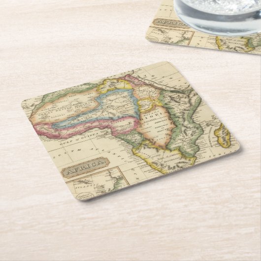 Afrika 36 kartonnen onderzetters (Schuin)