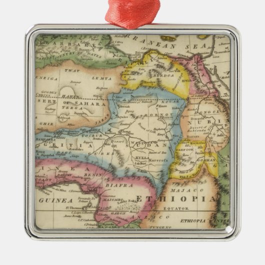 Afrika 36 metalen ornament (Voorkant)