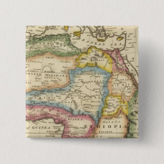 Afrika 36 vierkante button 5,1 cm (Voorkant)