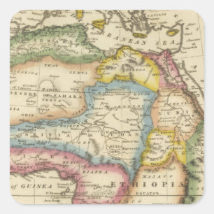 Afrika 36 vierkante sticker