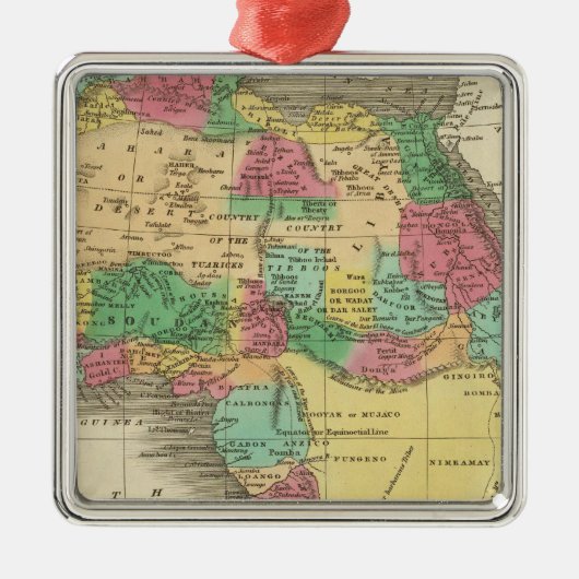 Afrika 38 metalen ornament (Voorkant)