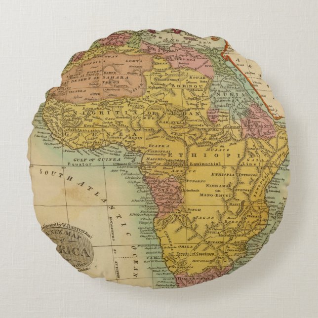 Afrika 3 2 rond kussen (Voorkant)