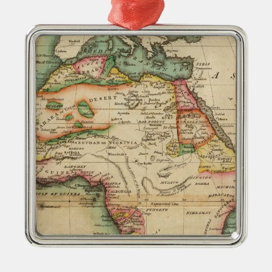 Afrika 43 metalen ornament (Voorkant)