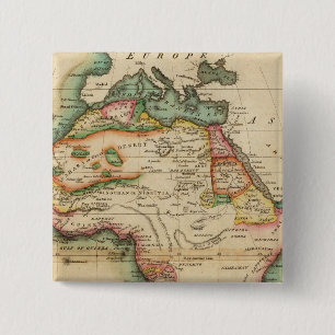 Afrika 43 vierkante button 5,1 cm