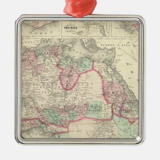 Afrika 47 metalen ornament (Voorkant)