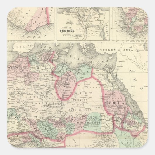 Afrika 47 vierkante sticker (Voorkant)