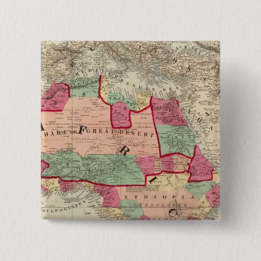 Afrika 49 vierkante button 5,1 cm (Voorkant)