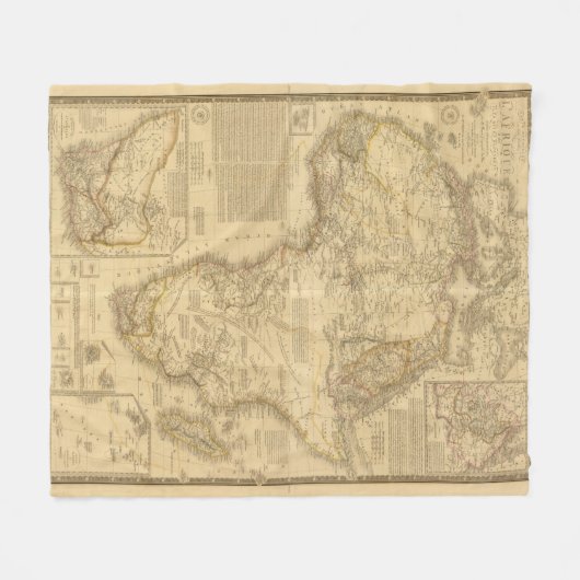 Afrika 5 fleece deken (Voorkant (Horizontaal))
