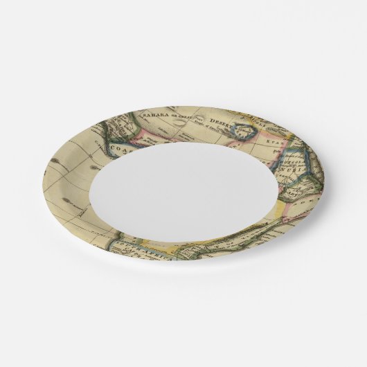 Afrika 7 papieren bordje (Gekanteld)