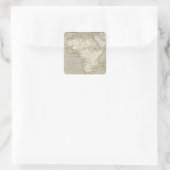 Afrika 8 vierkante sticker (Tas)