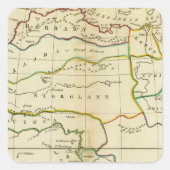 Afrika 9 vierkante sticker (Voorkant)