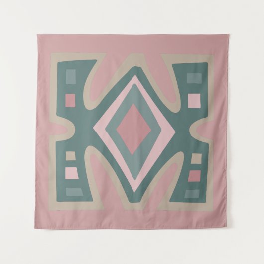 afrika abstract modern patroon wandkleed (Voorkant)