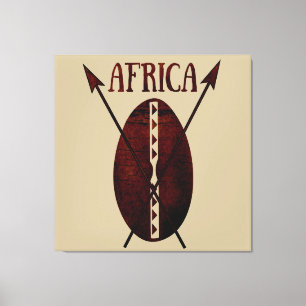 afrika abstract modern portret afro art canvas afdruk