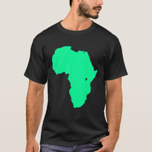 Afrika Afrikaans continent Silhouet Kaart Grafisch T-shirt