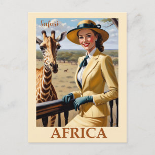 Afrika Afrikaans Safari Reizen Briefkaart