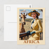  Afrika Afrikaans Safari Reizen Briefkaart (Voorkant / Achterkant)