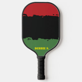 Afrika, Afrikaanse kleuren, aangepaste naam gepers Pickleball Paddle
