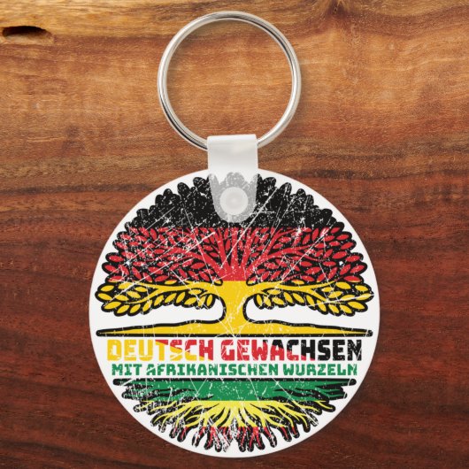Afrika Afrikanisch Deutsch Deutschland Baum Wurzel Sleutelhanger (Voorkant)