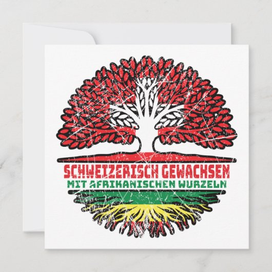 Afrika Afrikanisch Schweizer Schweiz Baum Wurzel Kaart (Voorkant)