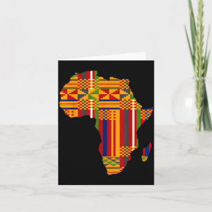 Afrika afro-amerikaans kente zwarte geschiedenis m kaart
