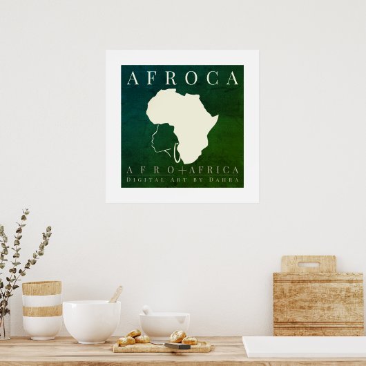 AFRIKA AFRO POSTER (Keuken)