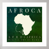 AFRIKA AFRO POSTER (Voorkant)