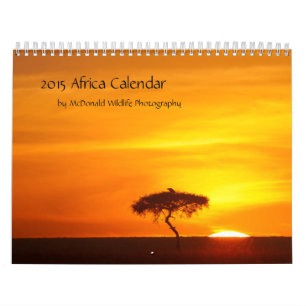 Afrika Agenda 2015 van McDonald Wildlife Kalender