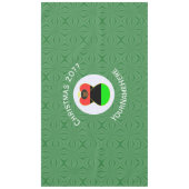 Afrika Amerika Vlag Kerst Engel Gepersonaliseerd Tafelkleed (Voorkant)