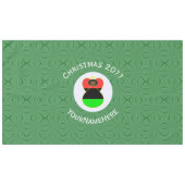 Afrika Amerika Vlag Kerst Engel Gepersonaliseerd Tafelkleed (Voorkant (Horizontaal))