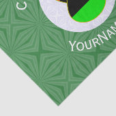 Afrika Amerika Vlag Kerst Engel Gepersonaliseerd Tissuepapier (Detail)