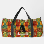 Afrika Amhara Ethiopië Geometrisch Etnisch Patroon Plunjezak (Achterkant)