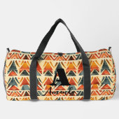 Afrika Amhara Ethiopië Geometrisch Etnisch Patroon Plunjezak (Achterkant)