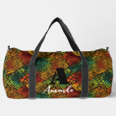 Afrika Amhara Ethiopië Geometrisch Etnisch Patroon Plunjezak (Voorkant)