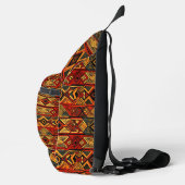 Afrika Amhara Ethiopië Geometrisch Etnisch Patroon Sling Bag (Rechts)