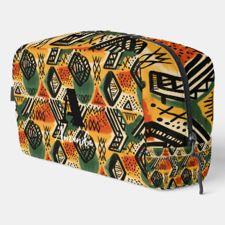 Afrika Amhara Ethiopië Geometrisch Etnisch Patroon Toilettasje