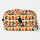 Afrika Amhara Ethiopië Geometrisch Etnisch Patroon Toilettasje (Voorkant)