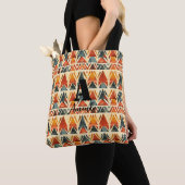 Afrika Amhara Ethiopië Geometrisch Etnisch Patroon Tote Bag (Dichtbij)