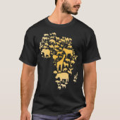 Afrika Animal Map Silhouette African T-shirt (Voorkant)