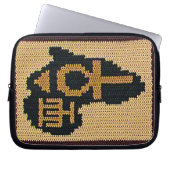 Afrika Ankh Artisan Haakprint Elektronica Tas (Voorkant)