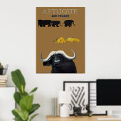 Afrika Art deco vintage poster 3 (Thuiskantoor)