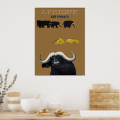 Afrika Art deco vintage poster 3 (Keuken)